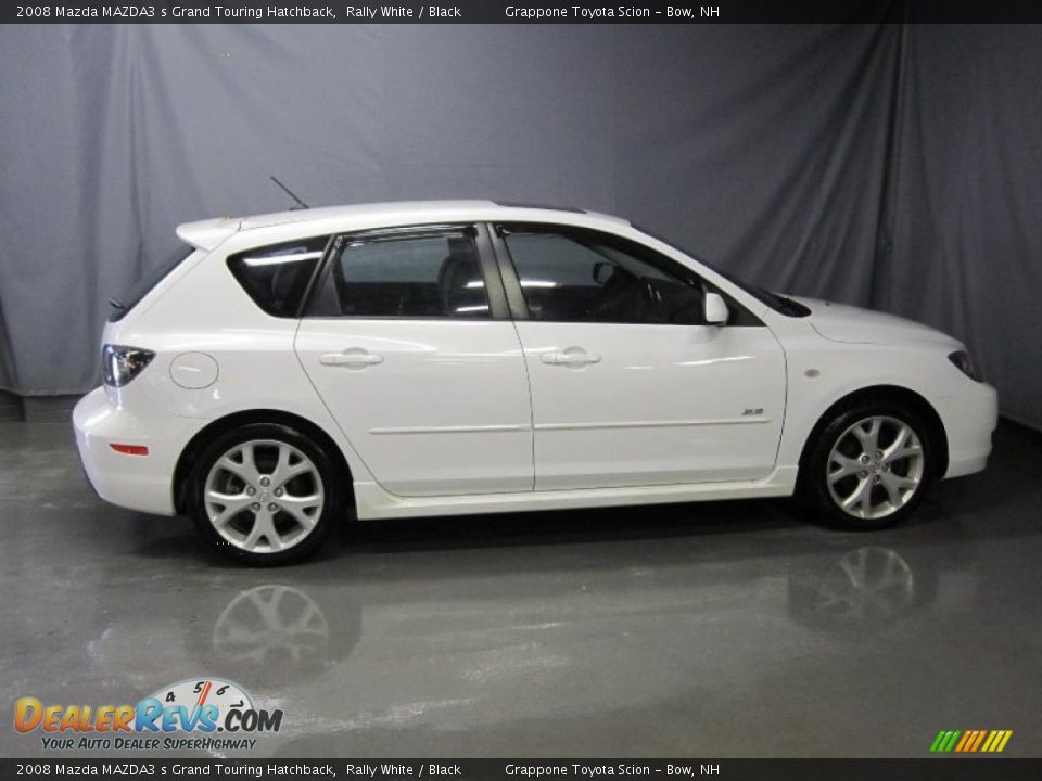 2008 Mazda MAZDA3 s Grand Touring Hatchback Rally White / Black Photo #4