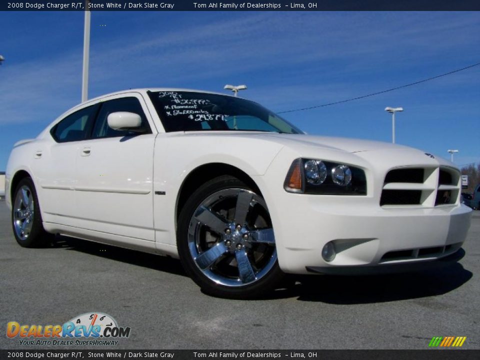 2008 Dodge Charger R/T Stone White / Dark Slate Gray Photo #1