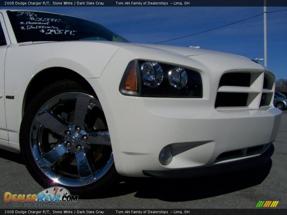 2008 Dodge Charger R/T Stone White / Dark Slate Gray Photo #2