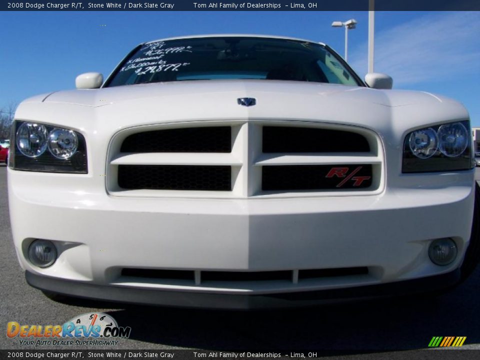 2008 Dodge Charger R/T Stone White / Dark Slate Gray Photo #3