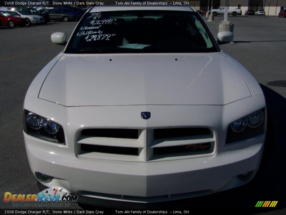 2008 Dodge Charger R/T Stone White / Dark Slate Gray Photo #5