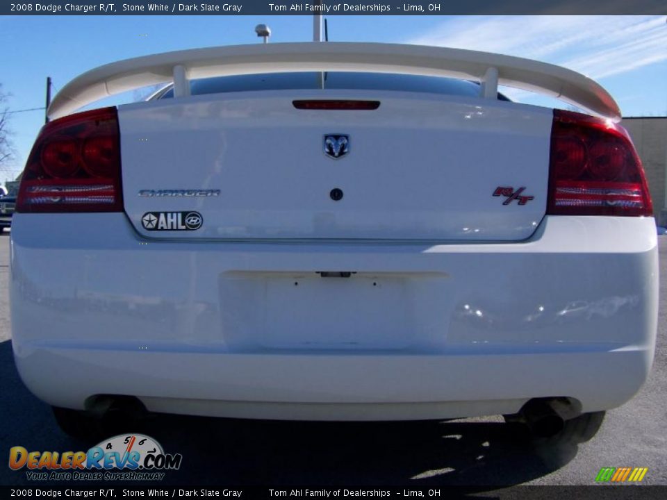 2008 Dodge Charger R/T Stone White / Dark Slate Gray Photo #8