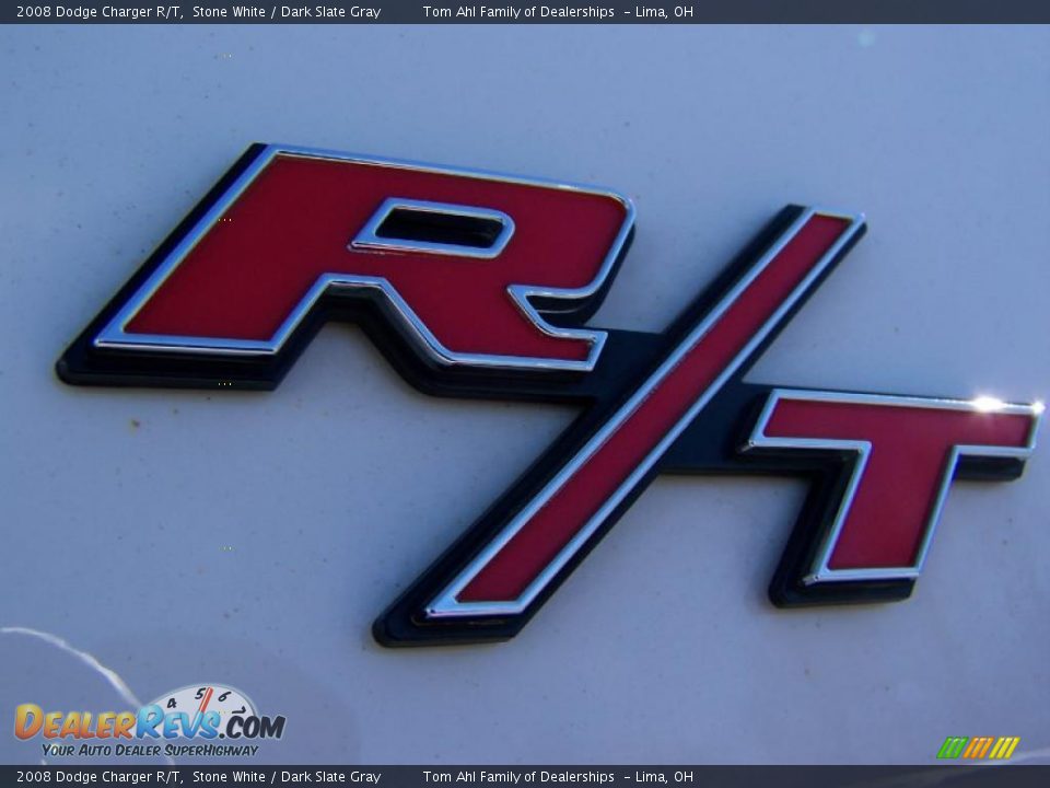 2008 Dodge Charger R/T Stone White / Dark Slate Gray Photo #9