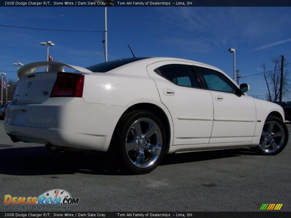 2008 Dodge Charger R/T Stone White / Dark Slate Gray Photo #10