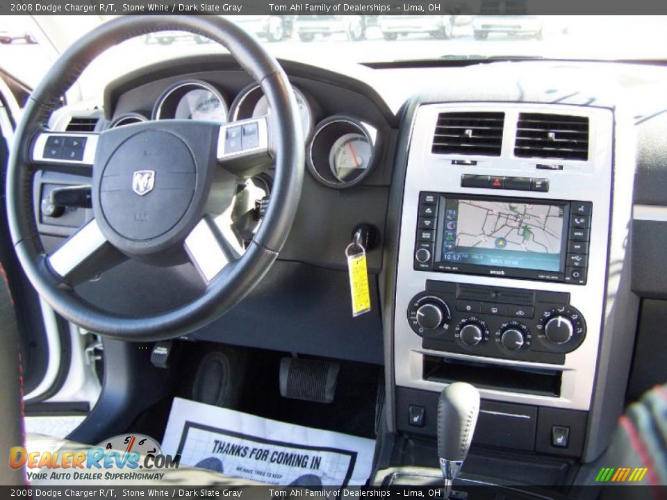 2008 Dodge Charger R/T Stone White / Dark Slate Gray Photo #22