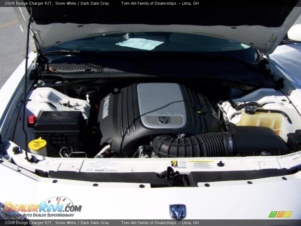 2008 Dodge Charger R/T Stone White / Dark Slate Gray Photo #24