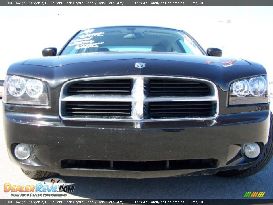2008 Dodge Charger R/T Brilliant Black Crystal Pearl / Dark Slate Gray Photo #3