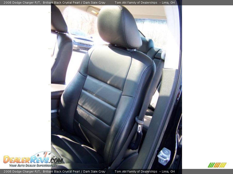 2008 Dodge Charger R/T Brilliant Black Crystal Pearl / Dark Slate Gray Photo #10