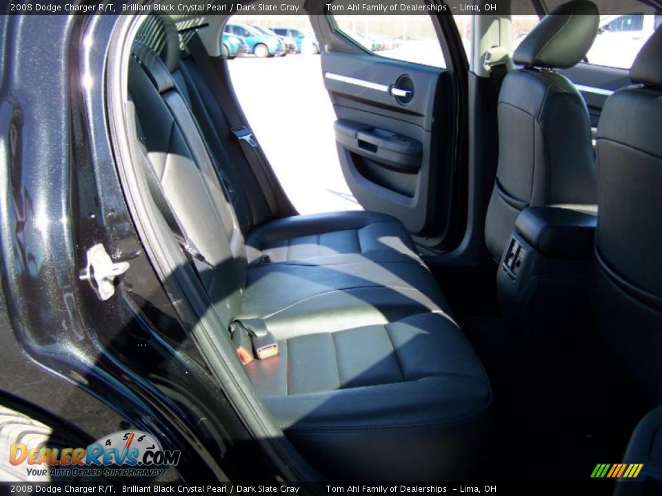 2008 Dodge Charger R/T Brilliant Black Crystal Pearl / Dark Slate Gray Photo #14