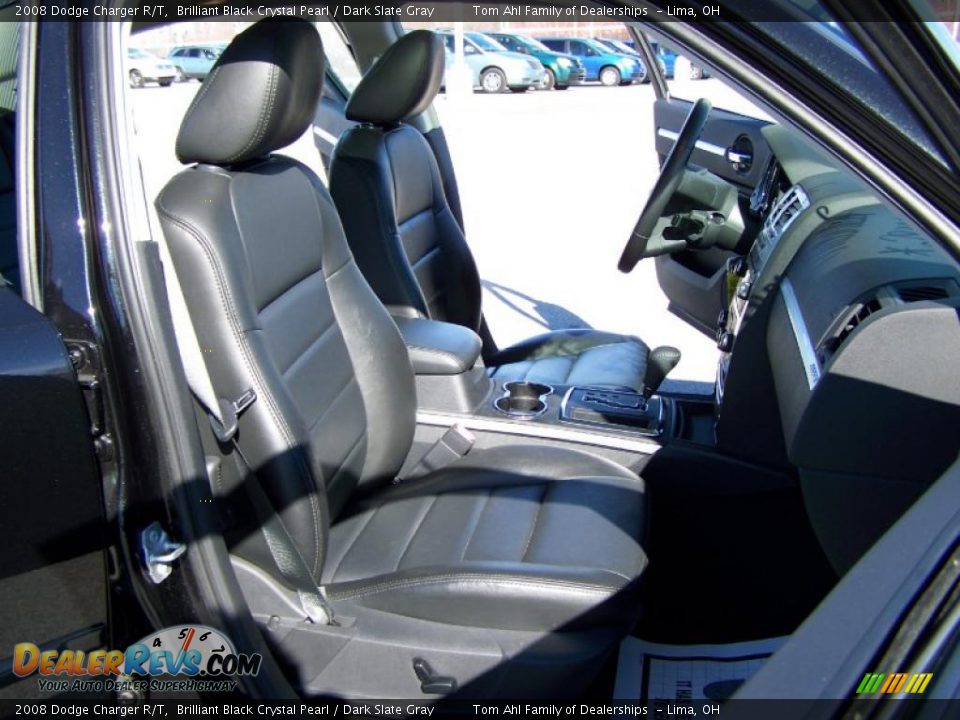 2008 Dodge Charger R/T Brilliant Black Crystal Pearl / Dark Slate Gray Photo #15