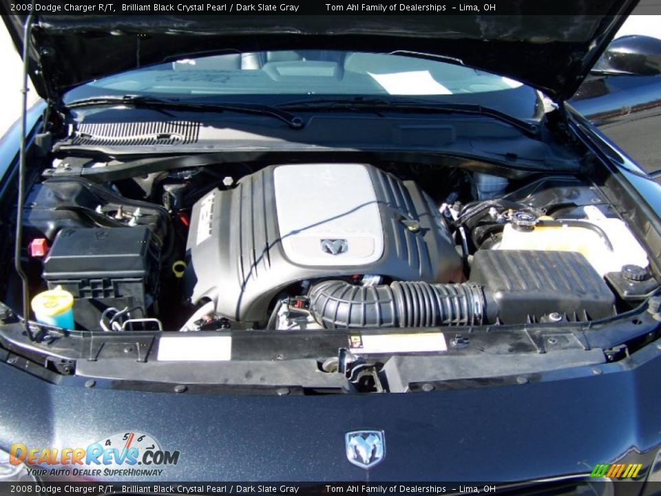 2008 Dodge Charger R/T Brilliant Black Crystal Pearl / Dark Slate Gray Photo #18