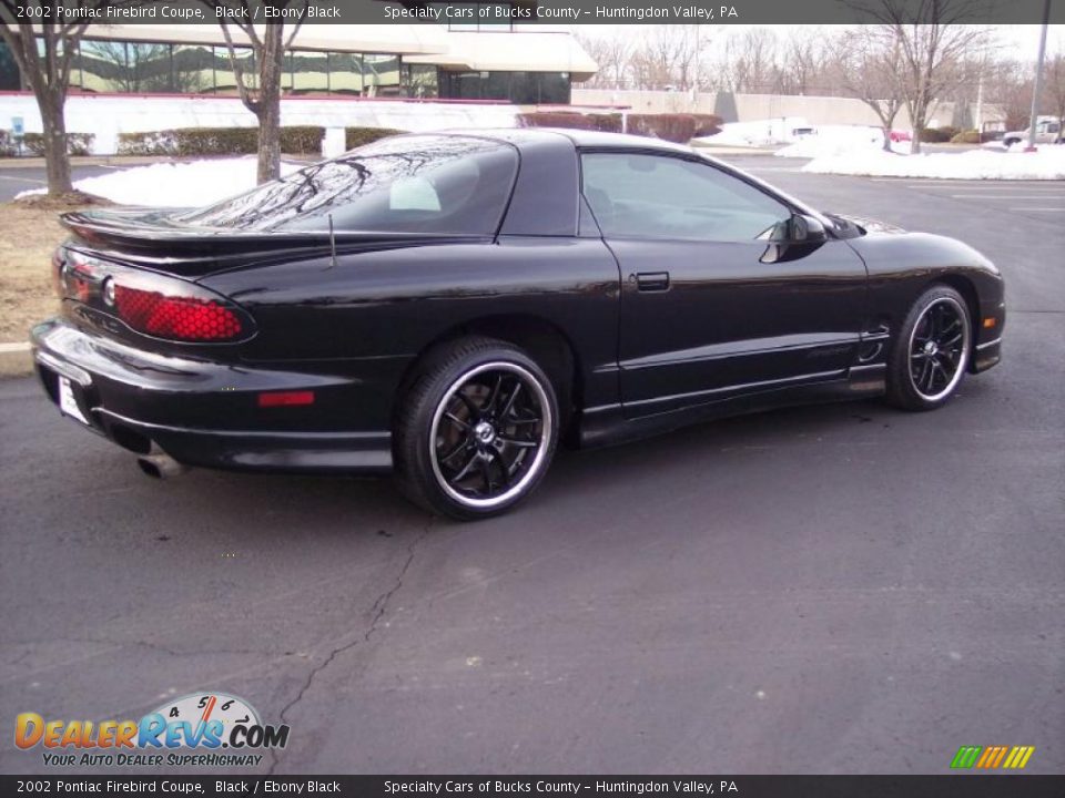 2002 Pontiac Firebird Coupe Black / Ebony Black Photo #6