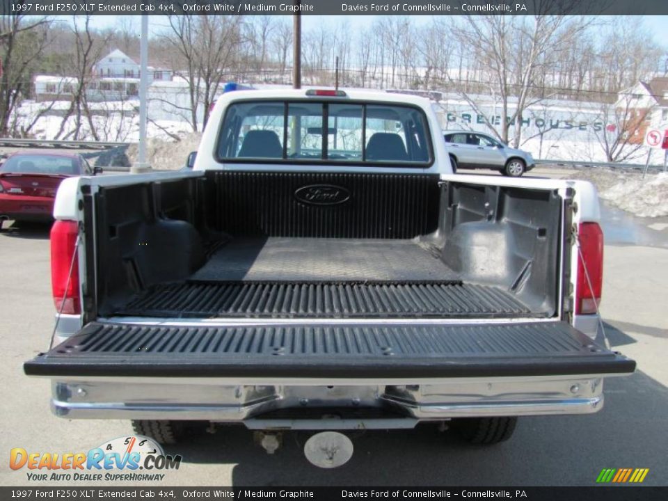 1997 Ford F250 XLT Extended Cab 4x4 Oxford White / Medium Graphite Photo #14