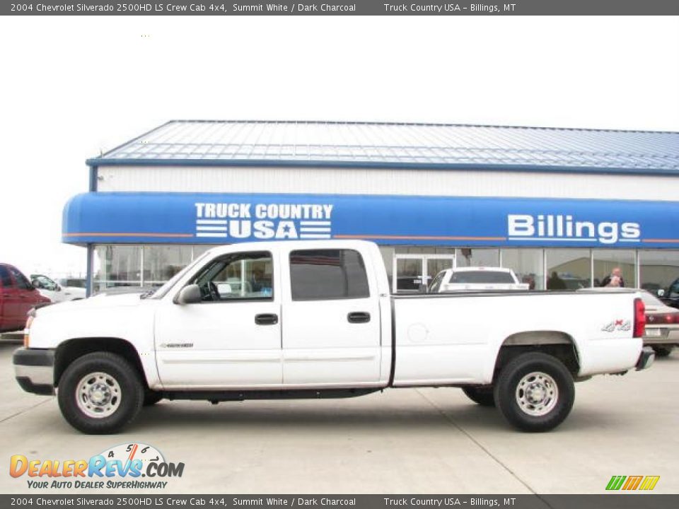 2004 Chevrolet Silverado 2500HD LS Crew Cab 4x4 Summit White / Dark Charcoal Photo #1