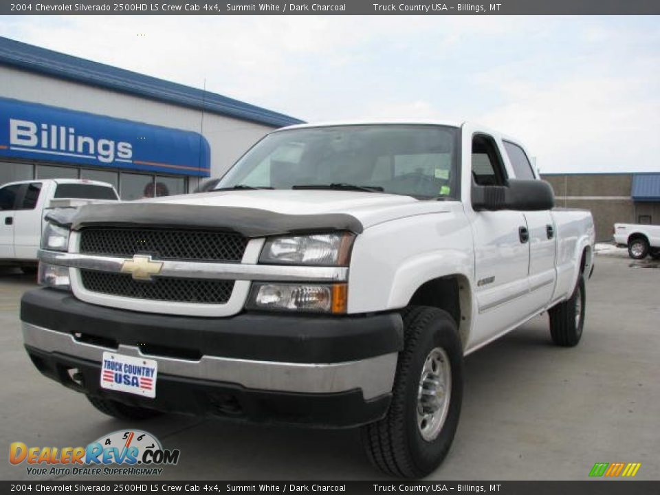 2004 Chevrolet Silverado 2500HD LS Crew Cab 4x4 Summit White / Dark Charcoal Photo #2
