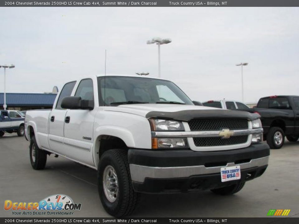 2004 Chevrolet Silverado 2500HD LS Crew Cab 4x4 Summit White / Dark Charcoal Photo #3