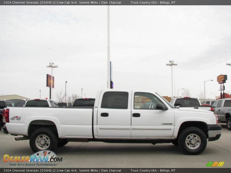 2004 Chevrolet Silverado 2500HD LS Crew Cab 4x4 Summit White / Dark Charcoal Photo #4