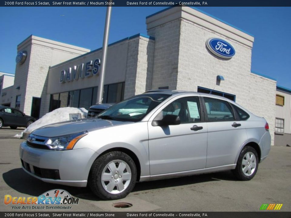 2008 Ford Focus S Sedan Silver Frost Metallic / Medium Stone Photo #1