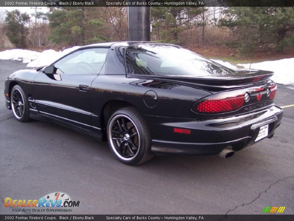 2002 Pontiac Firebird Coupe Black / Ebony Black Photo #14
