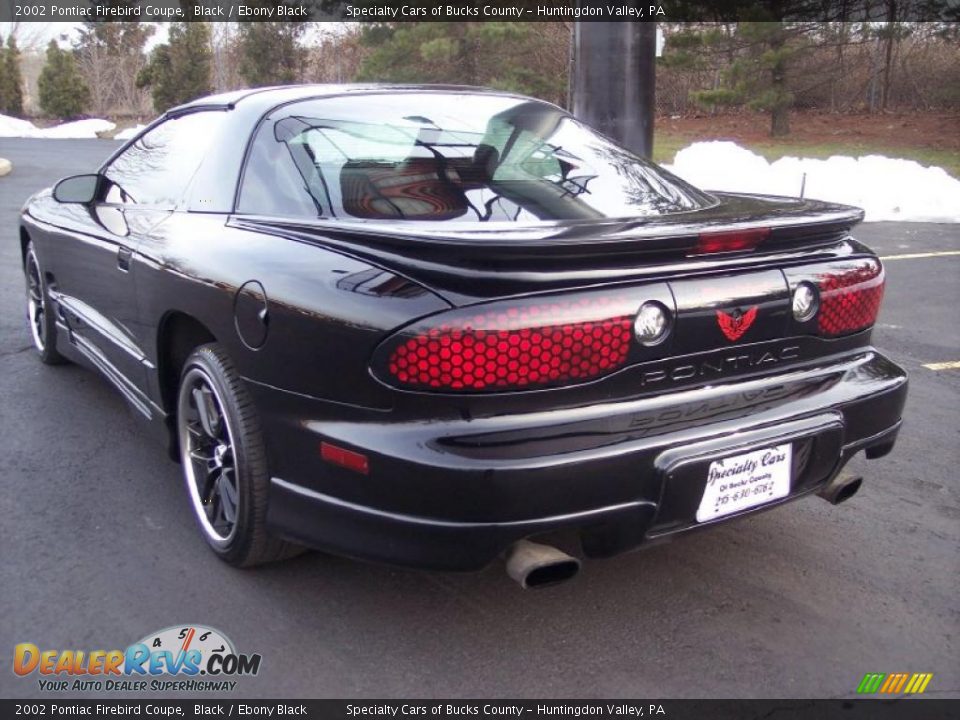 2002 Pontiac Firebird Coupe Black / Ebony Black Photo #15