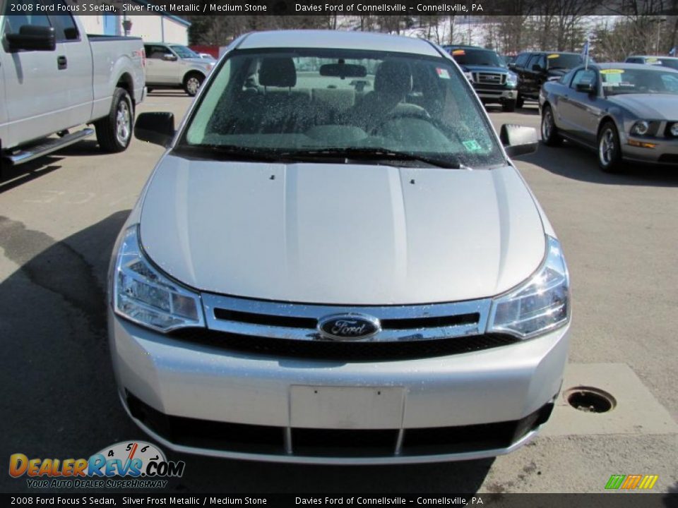 2008 Ford Focus S Sedan Silver Frost Metallic / Medium Stone Photo #3