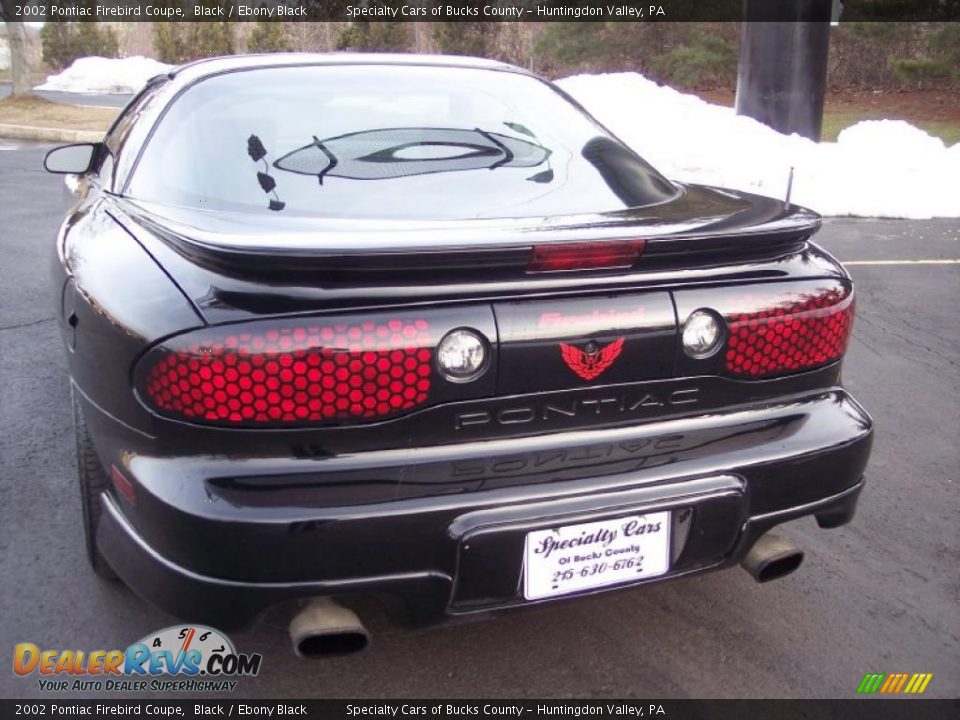 2002 Pontiac Firebird Coupe Black / Ebony Black Photo #16
