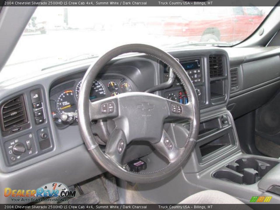 2004 Chevrolet Silverado 2500HD LS Crew Cab 4x4 Summit White / Dark Charcoal Photo #10