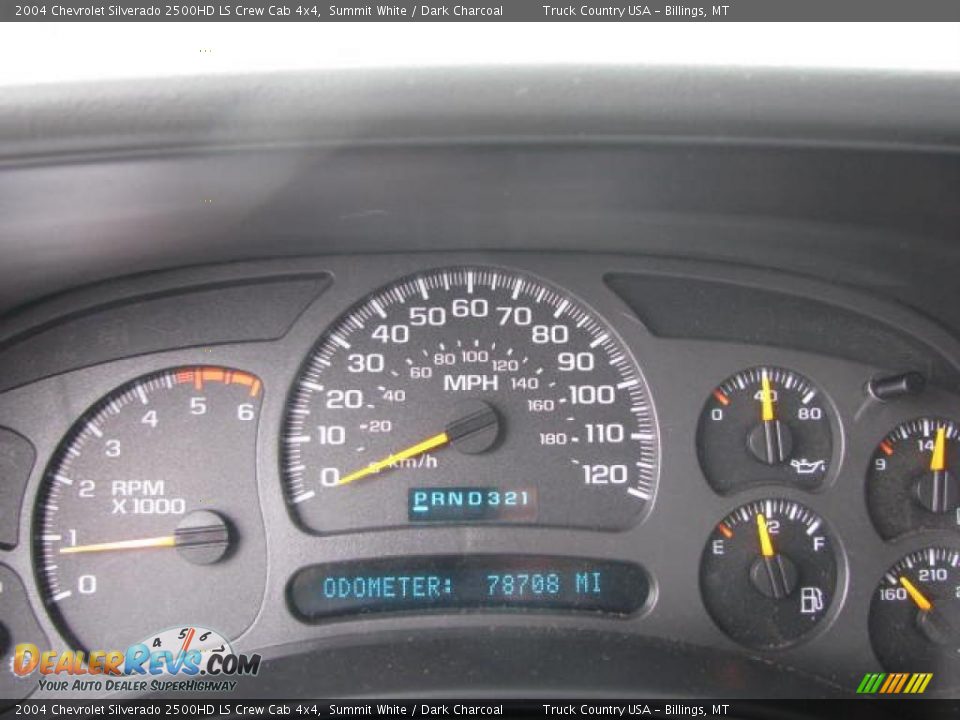 2004 Chevrolet Silverado 2500HD LS Crew Cab 4x4 Summit White / Dark Charcoal Photo #13