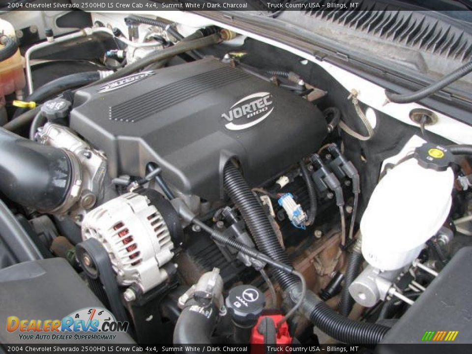 2004 Chevrolet Silverado 2500HD LS Crew Cab 4x4 Summit White / Dark Charcoal Photo #14
