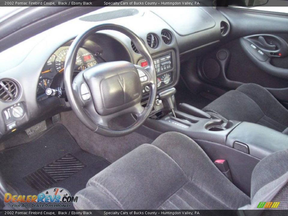 2002 Pontiac Firebird Coupe Black / Ebony Black Photo #24