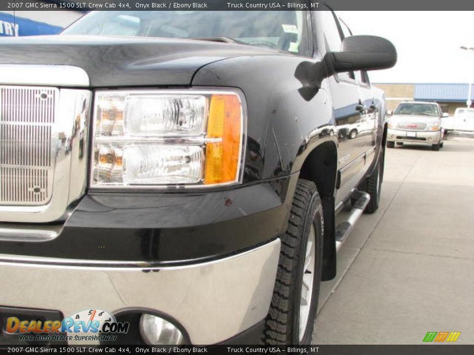 2007 GMC Sierra 1500 SLT Crew Cab 4x4 Onyx Black / Ebony Black Photo #3