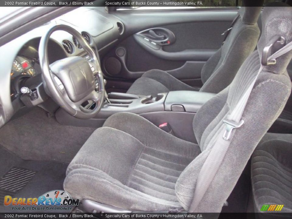 2002 Pontiac Firebird Coupe Black / Ebony Black Photo #25