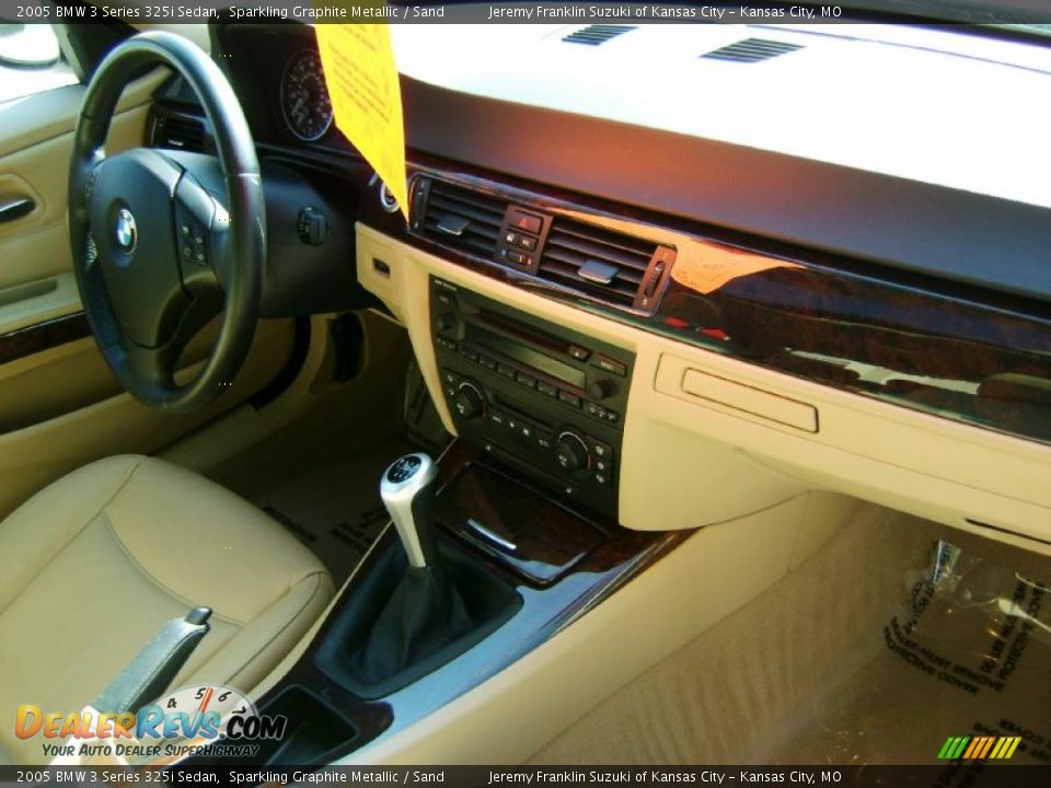 2005 BMW 3 Series 325i Sedan Sparkling Graphite Metallic / Sand Photo #8