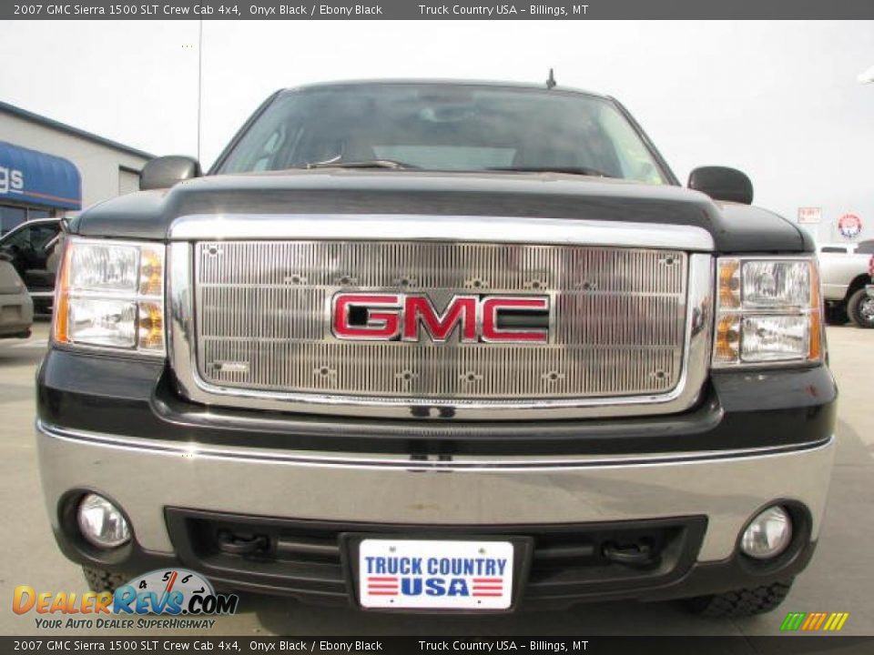 2007 GMC Sierra 1500 SLT Crew Cab 4x4 Onyx Black / Ebony Black Photo #4
