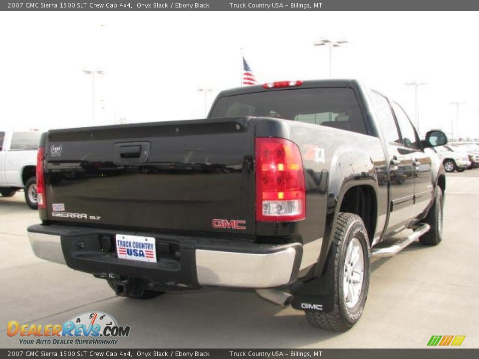 2007 GMC Sierra 1500 SLT Crew Cab 4x4 Onyx Black / Ebony Black Photo #7