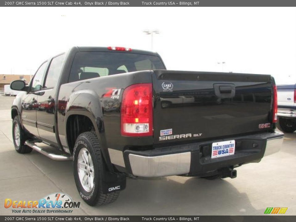 2007 GMC Sierra 1500 SLT Crew Cab 4x4 Onyx Black / Ebony Black Photo #8