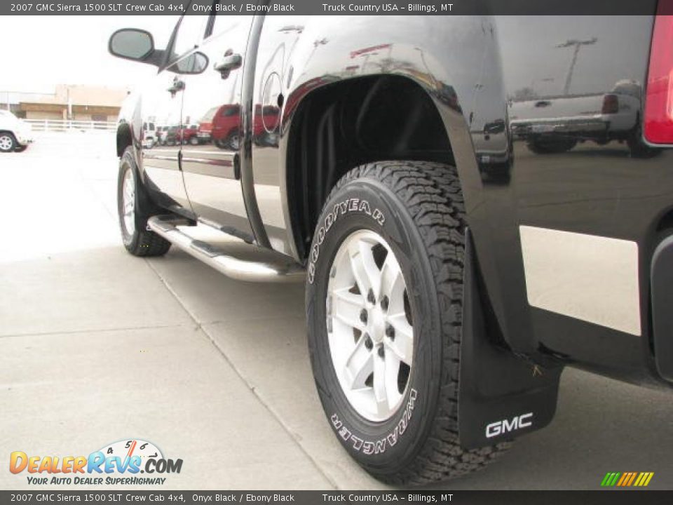 2007 GMC Sierra 1500 SLT Crew Cab 4x4 Onyx Black / Ebony Black Photo #9