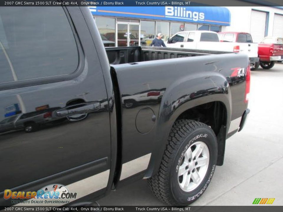 2007 GMC Sierra 1500 SLT Crew Cab 4x4 Onyx Black / Ebony Black Photo #10