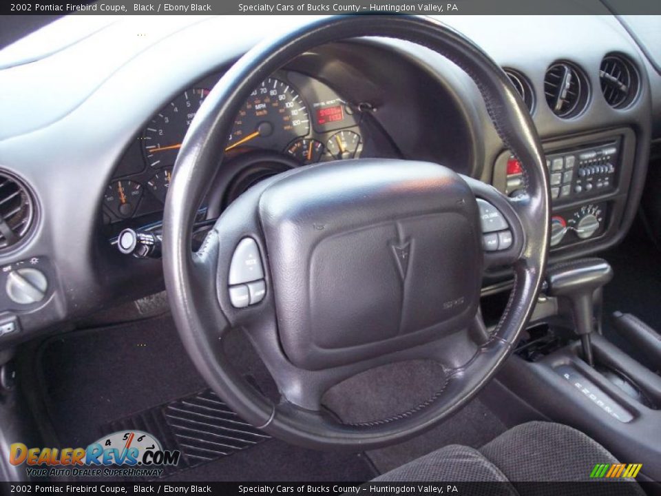 2002 Pontiac Firebird Coupe Black / Ebony Black Photo #32
