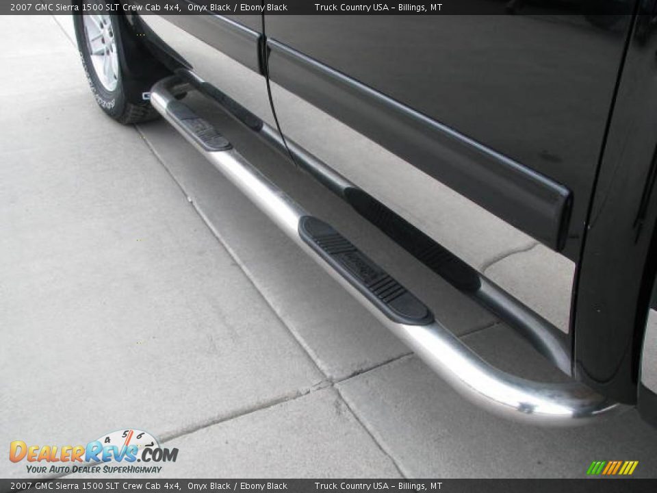 2007 GMC Sierra 1500 SLT Crew Cab 4x4 Onyx Black / Ebony Black Photo #11
