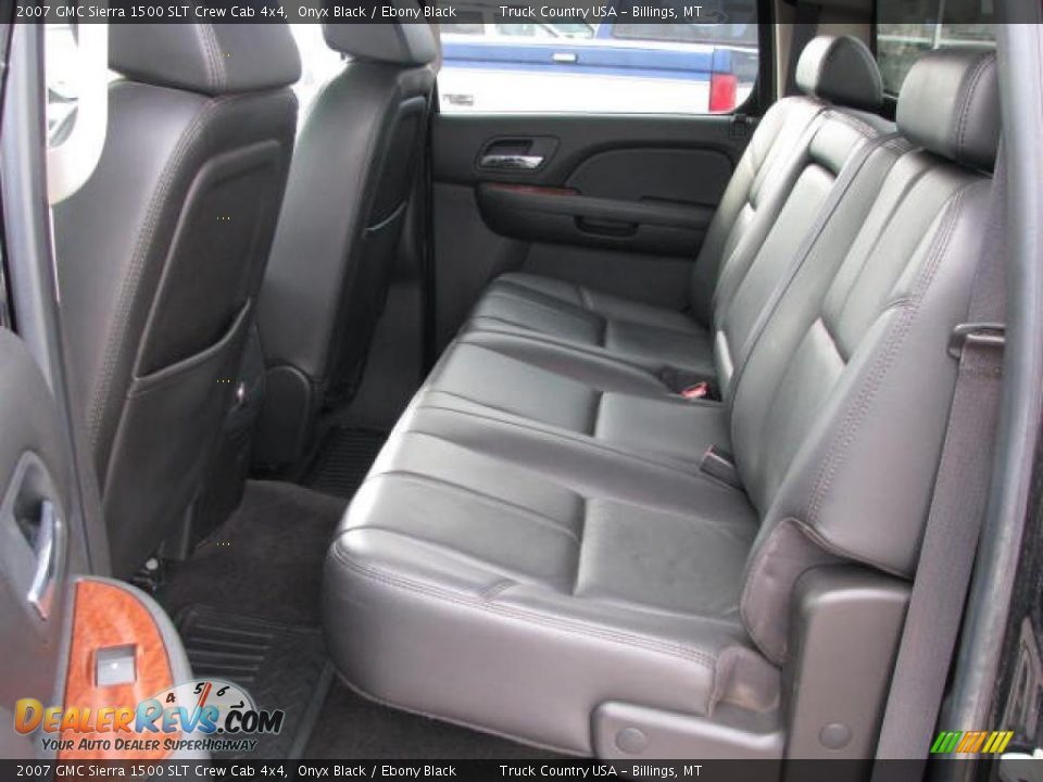 2007 GMC Sierra 1500 SLT Crew Cab 4x4 Onyx Black / Ebony Black Photo #13