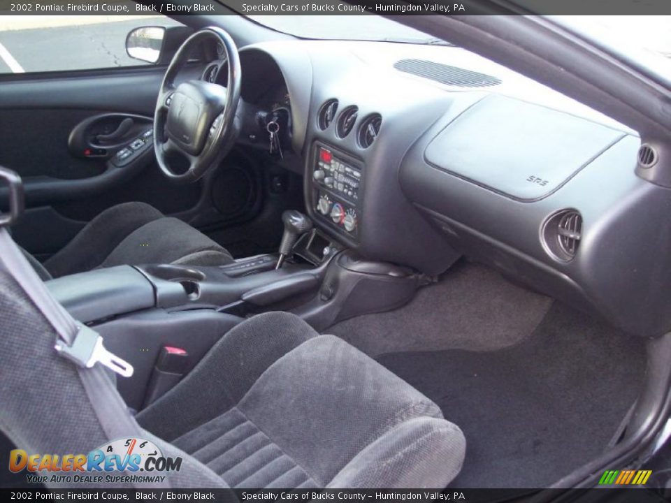 2002 Pontiac Firebird Coupe Black / Ebony Black Photo #35