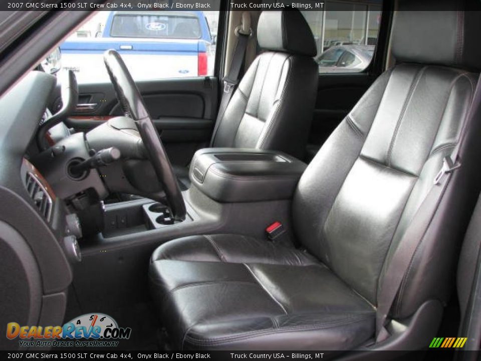 2007 GMC Sierra 1500 SLT Crew Cab 4x4 Onyx Black / Ebony Black Photo #14