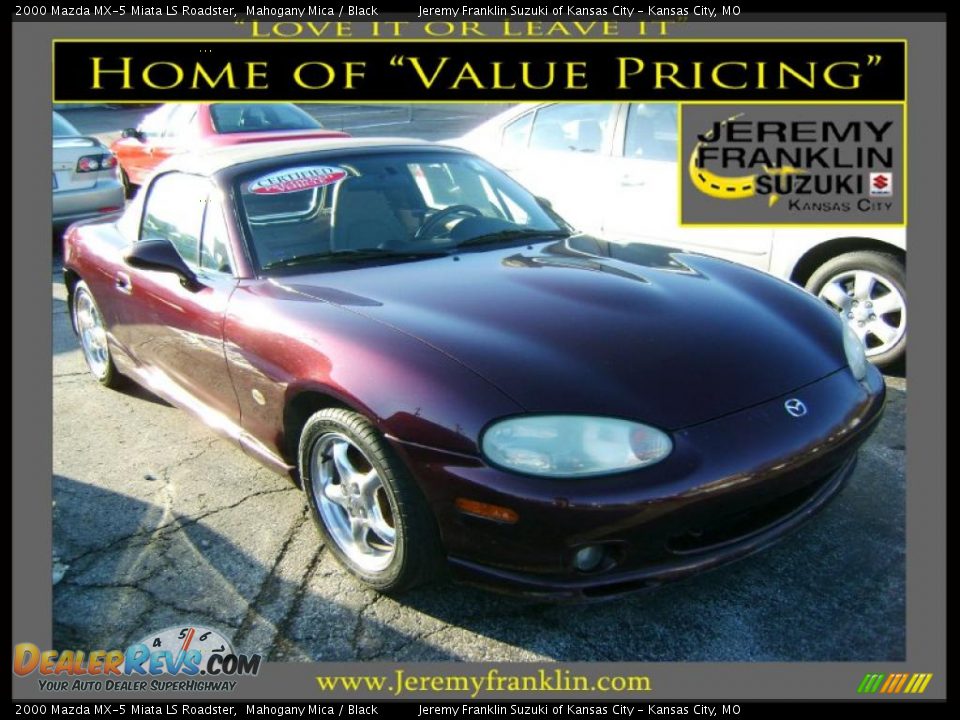 2000 Mazda MX-5 Miata LS Roadster Mahogany Mica / Black Photo #1
