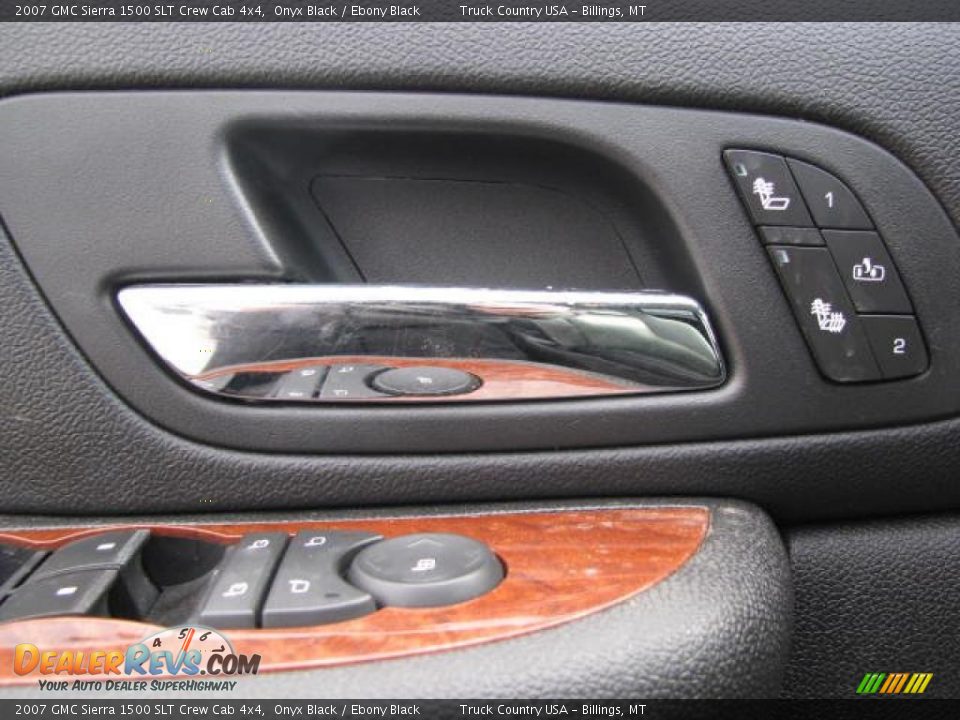 2007 GMC Sierra 1500 SLT Crew Cab 4x4 Onyx Black / Ebony Black Photo #17