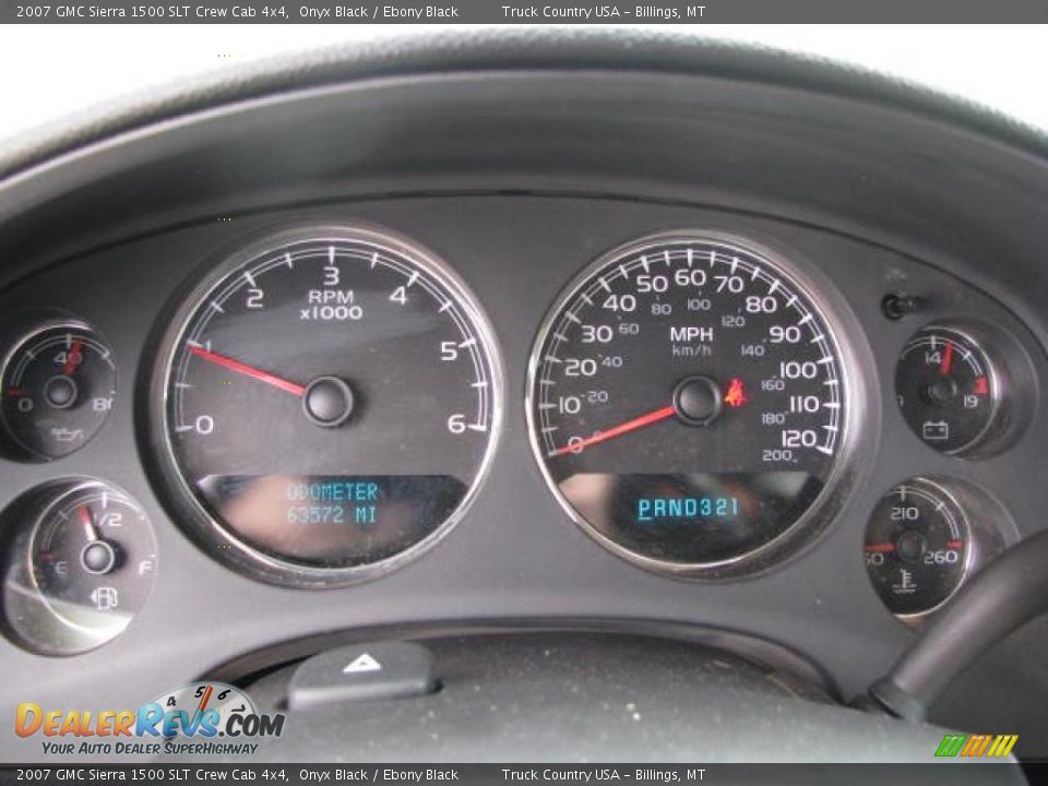 2007 GMC Sierra 1500 SLT Crew Cab 4x4 Onyx Black / Ebony Black Photo #18