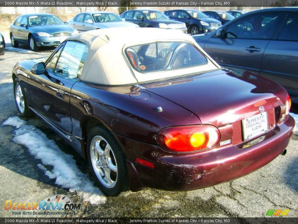 2000 Mazda MX-5 Miata LS Roadster Mahogany Mica / Black Photo #4