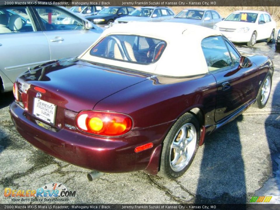 2000 Mazda MX-5 Miata LS Roadster Mahogany Mica / Black Photo #6