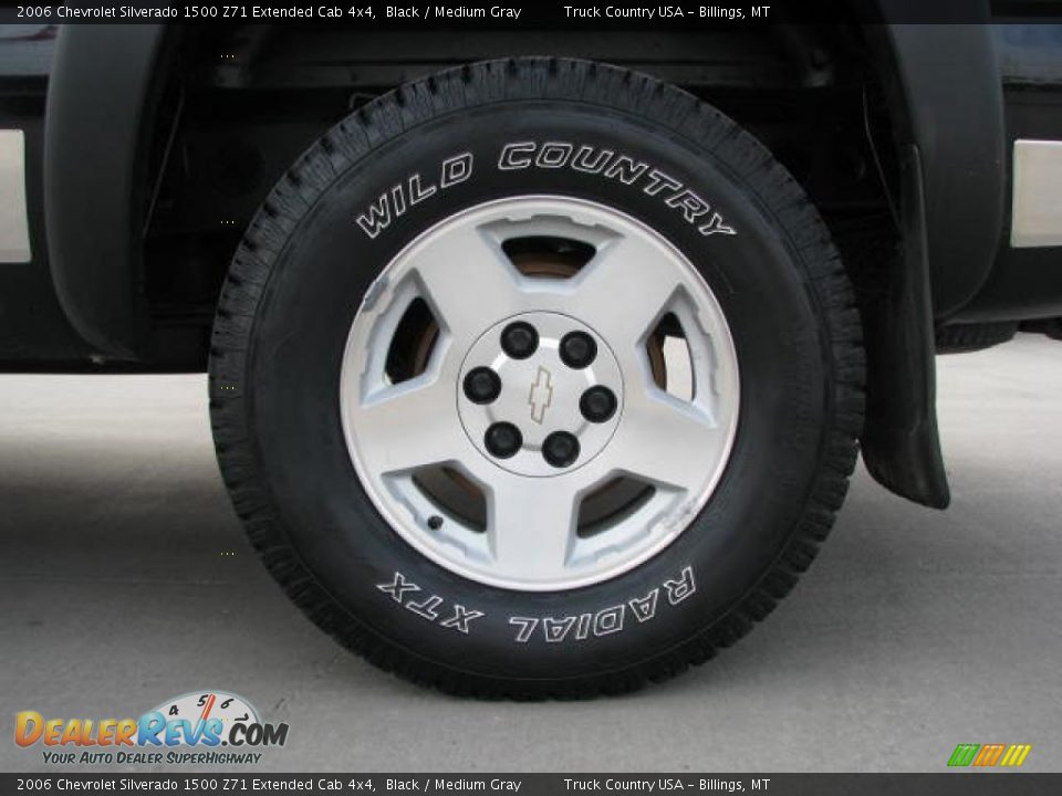 2006 Chevrolet Silverado 1500 Z71 Extended Cab 4x4 Black / Medium Gray Photo #8