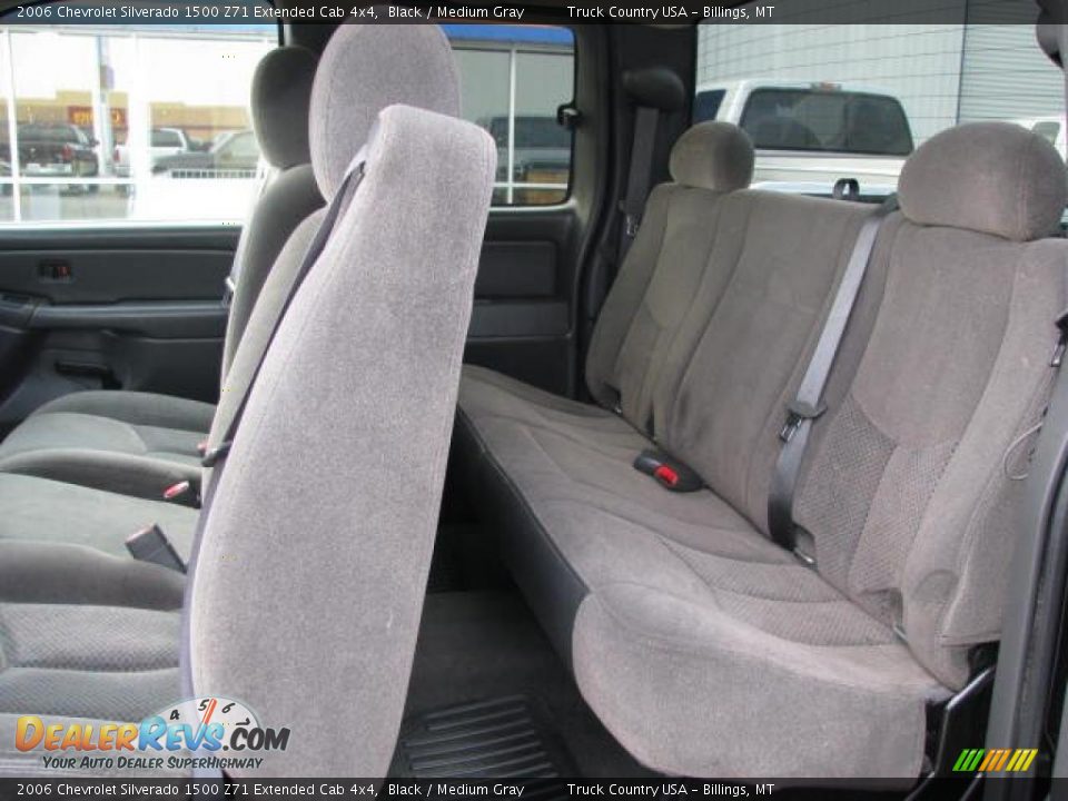 2006 Chevrolet Silverado 1500 Z71 Extended Cab 4x4 Black / Medium Gray Photo #11